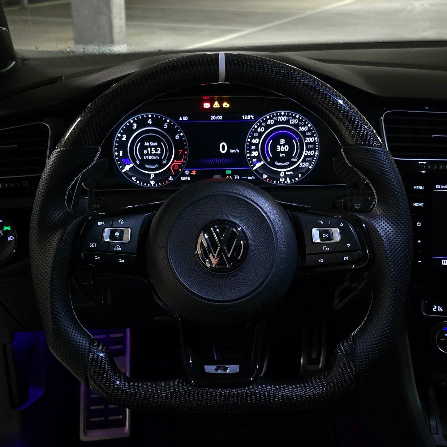 Noriva Carbonlenkrad | Passend für Golf 7 / 7.5